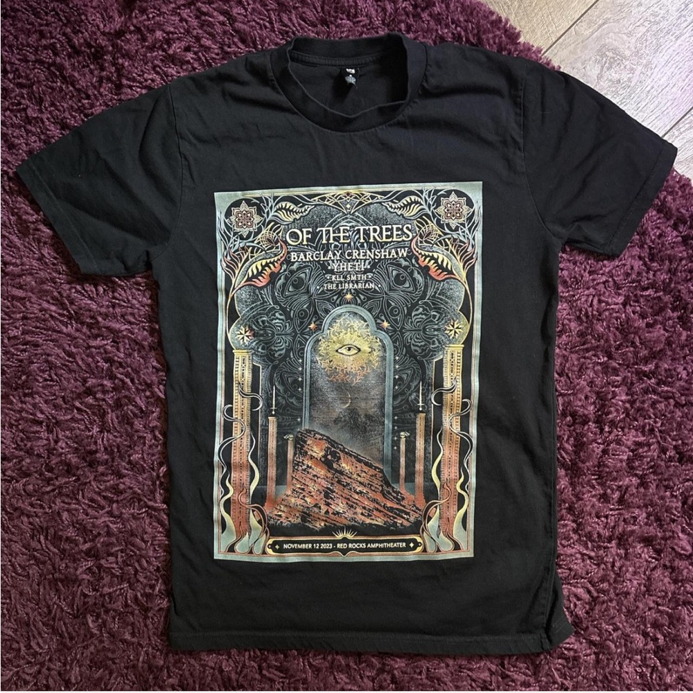 Of The Trees Red Rocks Size Small Black T Shirt